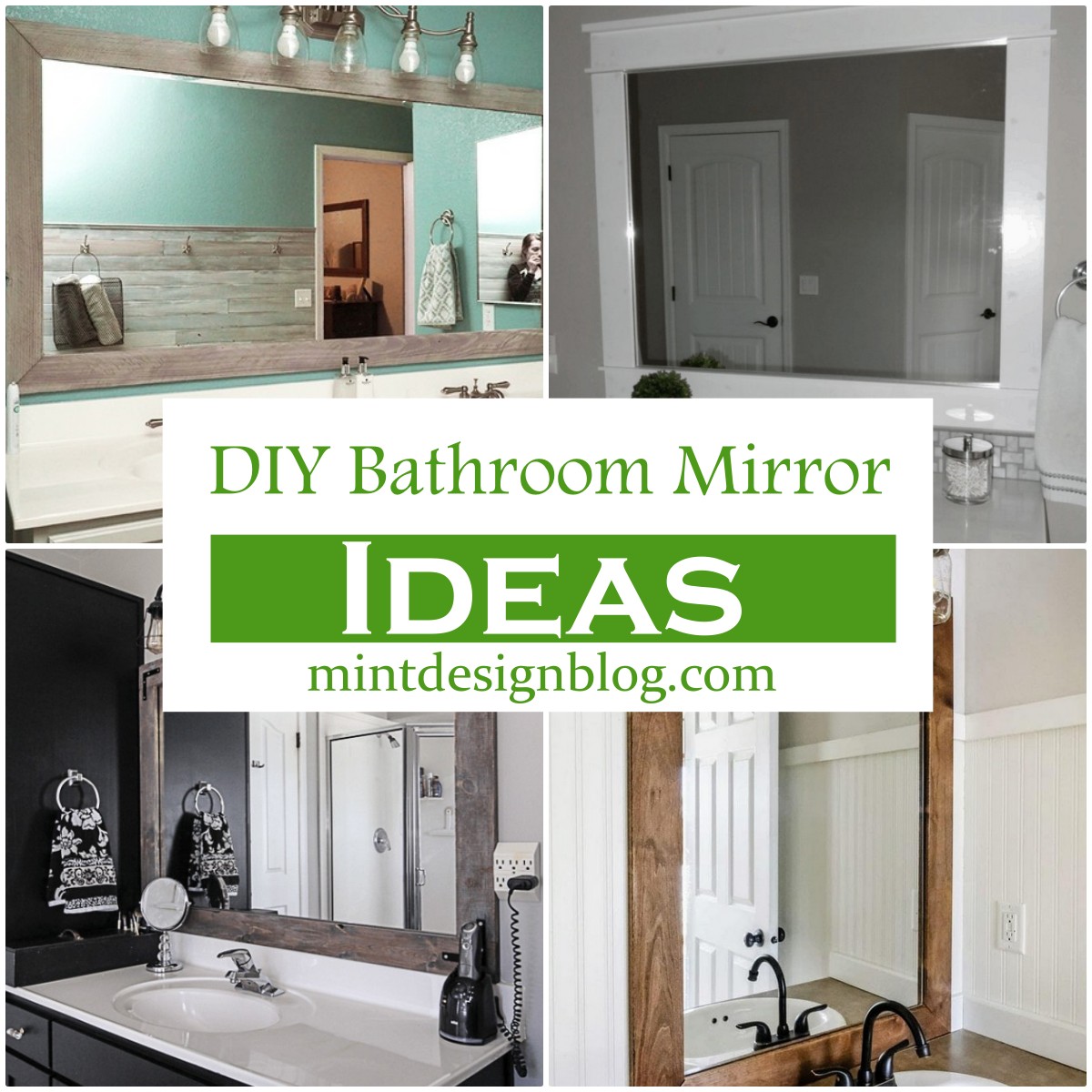 15 DIY Bathroom Mirror Ideas To Create A Decorative Ambiance Mint