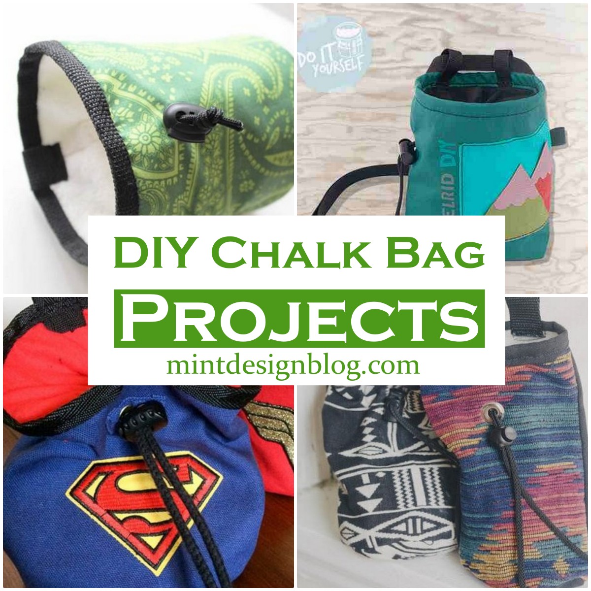 19 DIY Chalk Bag Projects Mint Design Blog