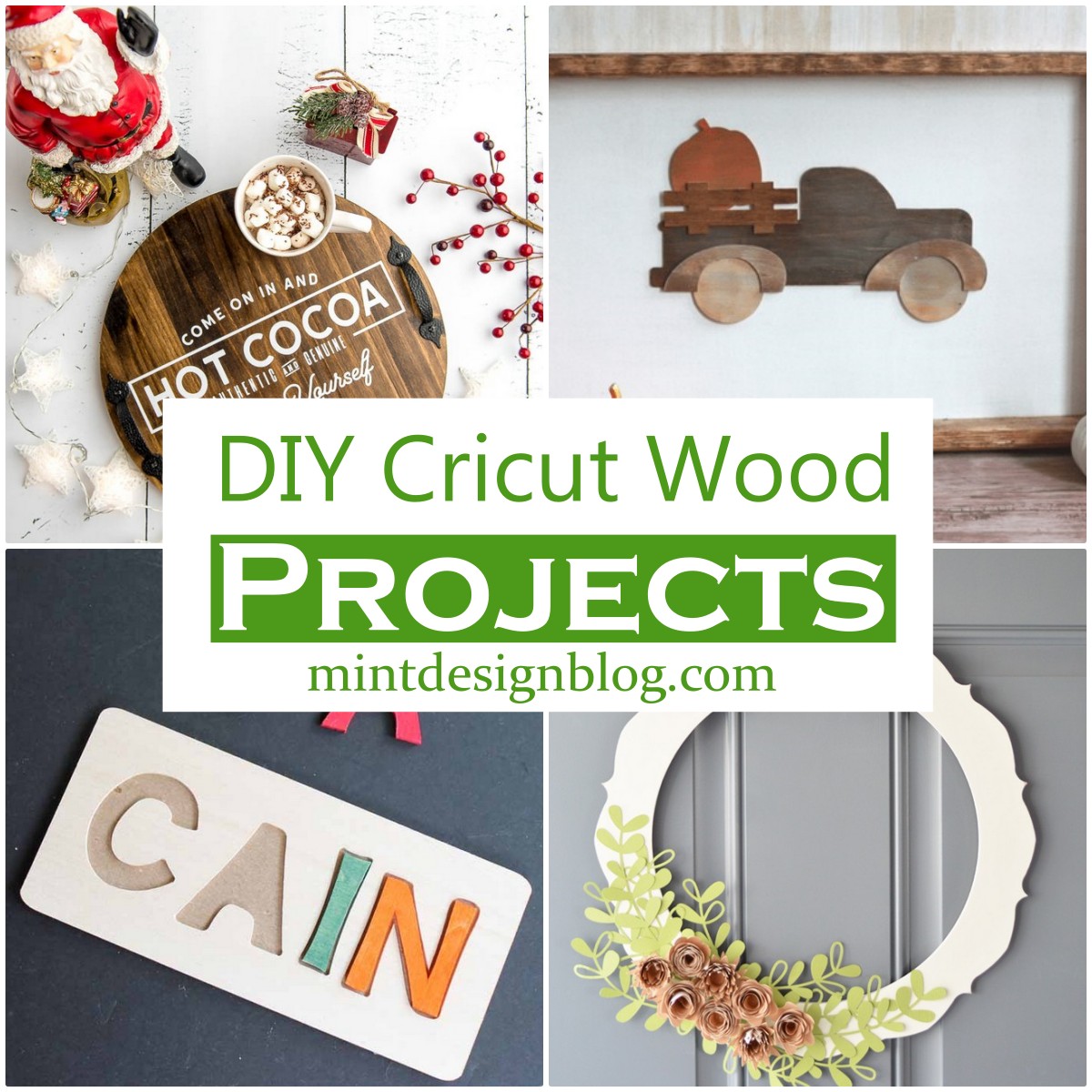 16 DIY Cricut Wood Projects For Home Decor Mint Design Blog