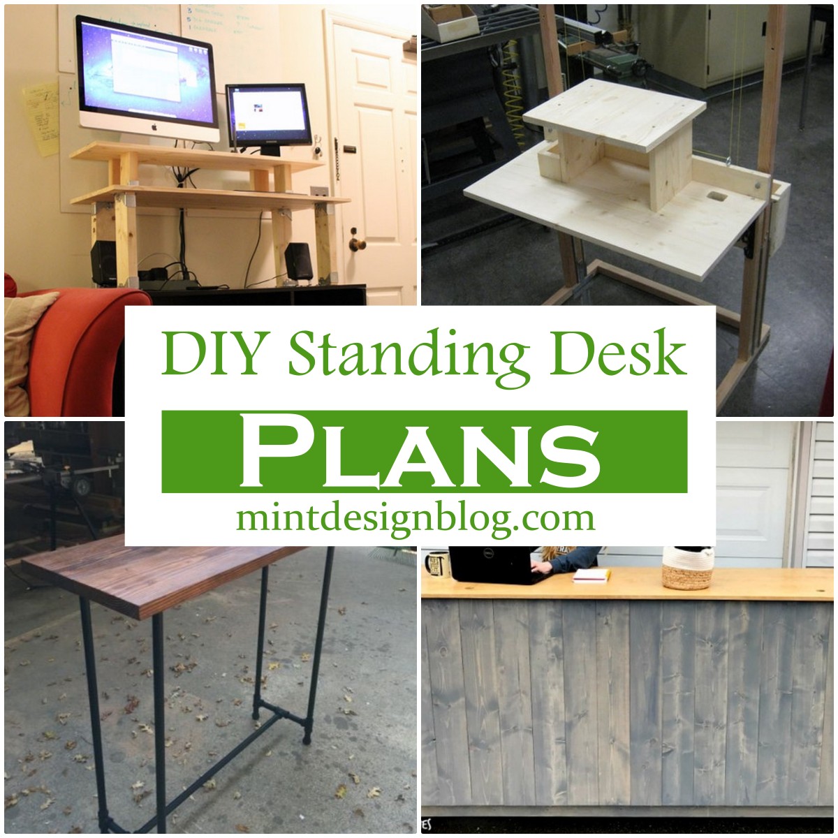 14 DIY Standing Desk Plans To Work From Home Mint Design Blog