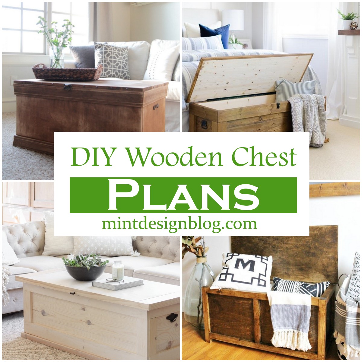 19 DIY Wooden Chest Plans You Can Make Today Mint Design Blog