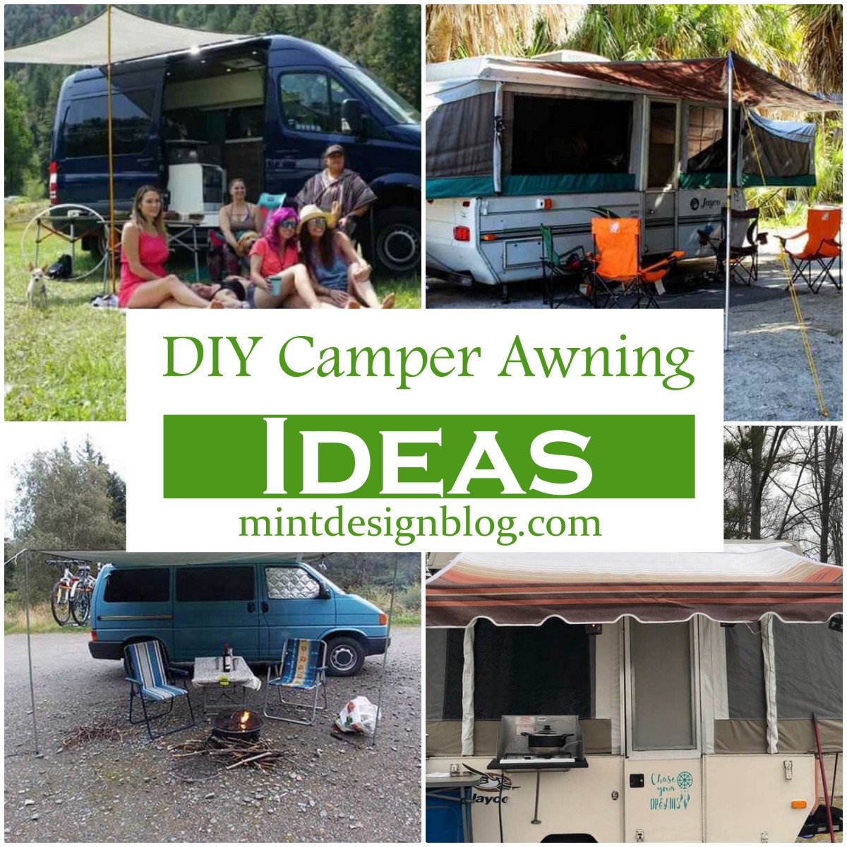 19 DIY Camper Awning Ideas Mint Design Blog