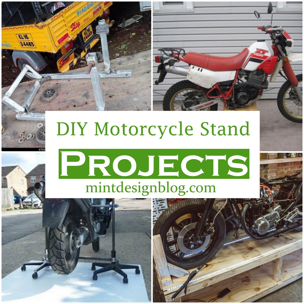 13 DIY Motorcycle Stand Projects Mint Design Blog