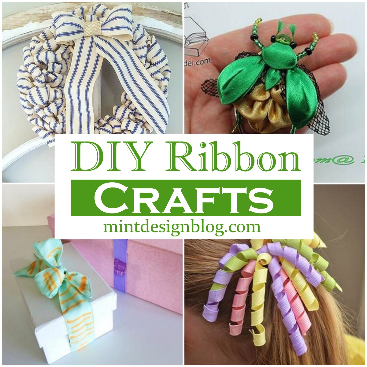 27 DIY Ribbon Crafts For Kids And Adults Mint Design Blog