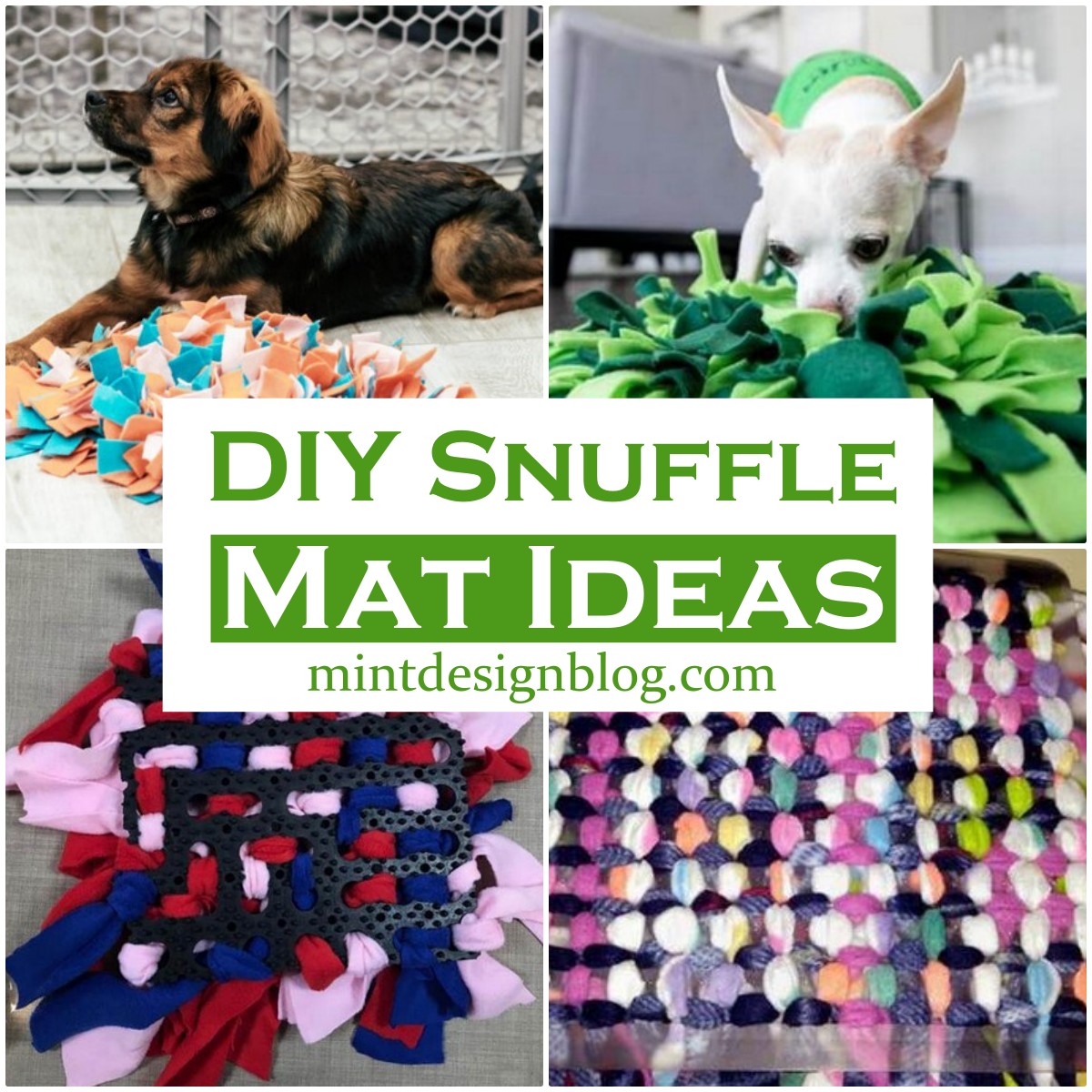 23 DIY Snuffle Mat Ideas Mint Design Blog