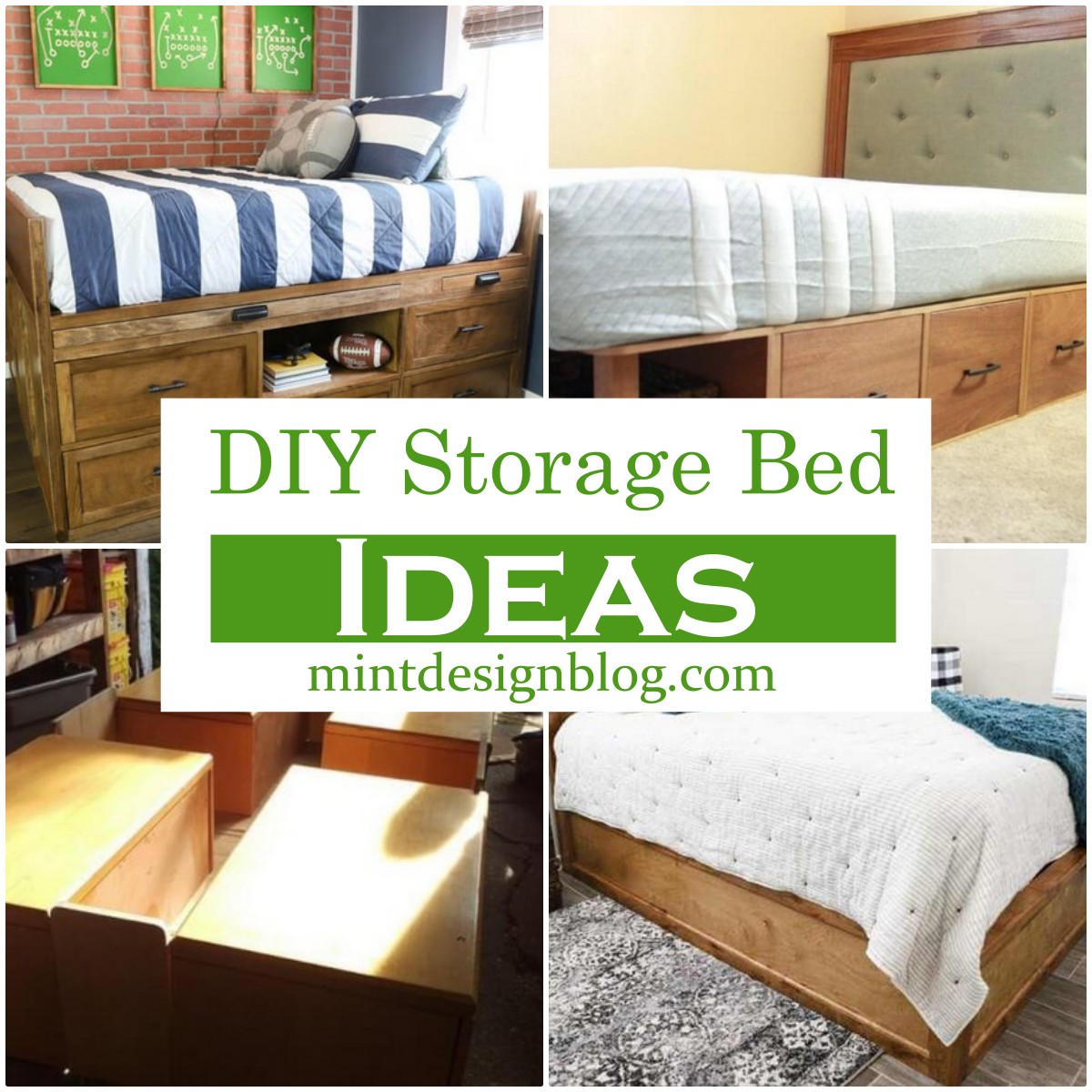 27 Creative DIY Storage Bed Ideas For Every Room Mint Design Blog