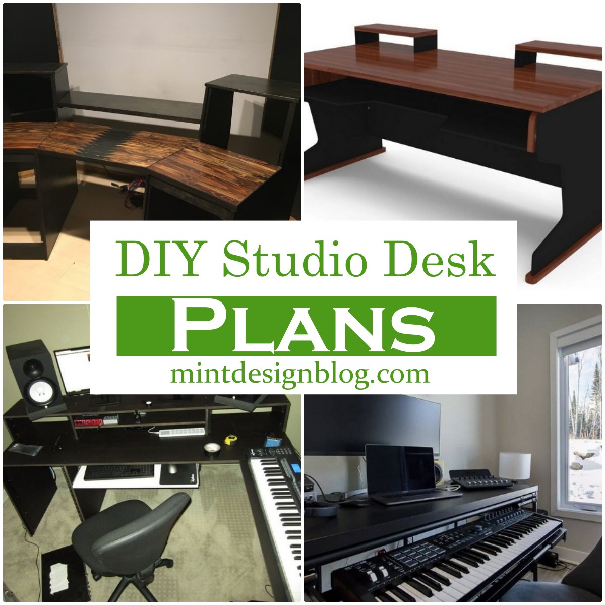 20 DIY Studio Desk Plans You Can Build Today Mint Design Blog