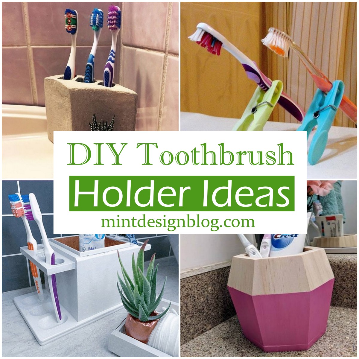 22 DIY Toothbrush Holder Ideas To Organize Your Essentials In Bathroom