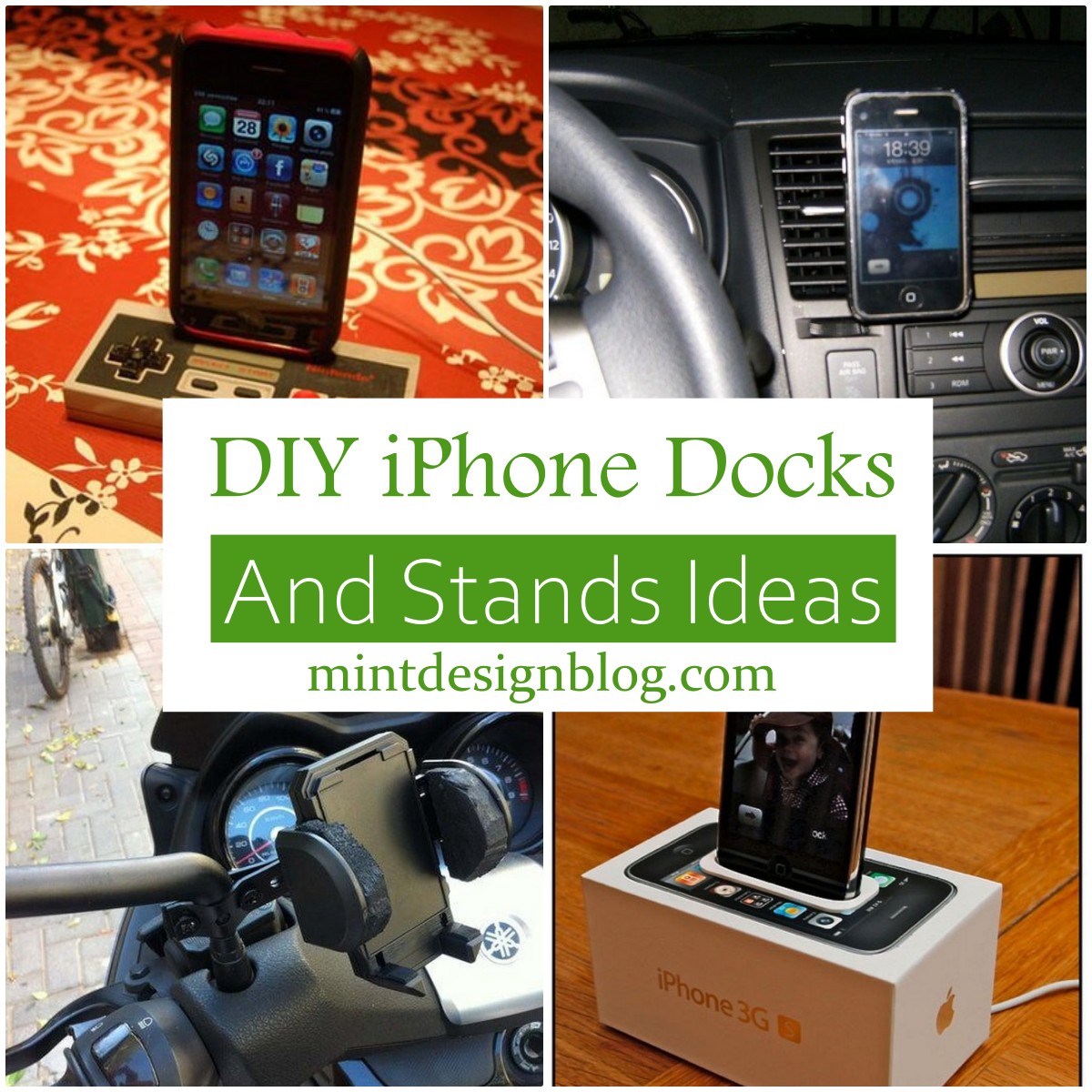 24 DIY iPhone Docks And Stands Ideas Mint Design Blog