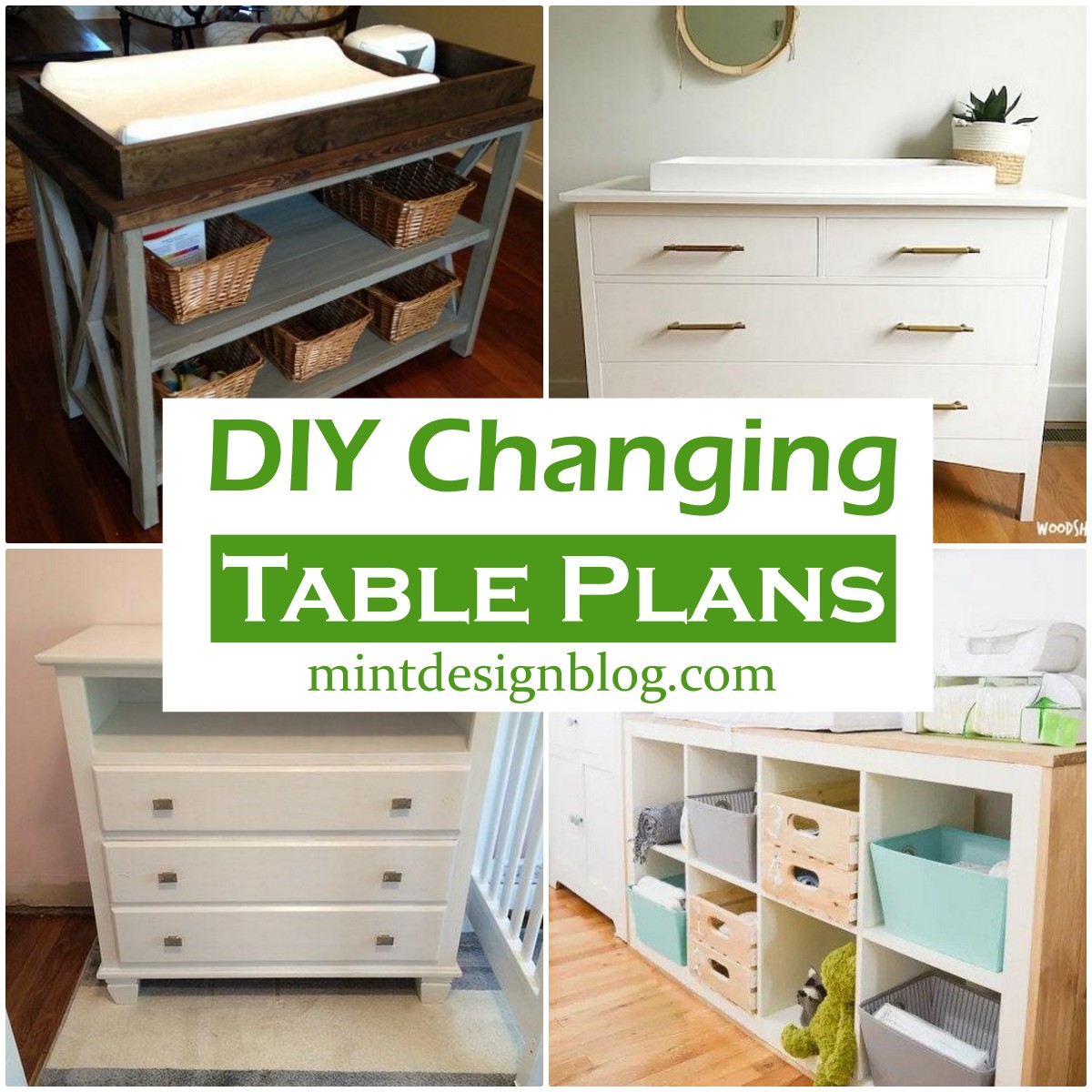 20 DIY Changing Table Plans Mint Design Blog