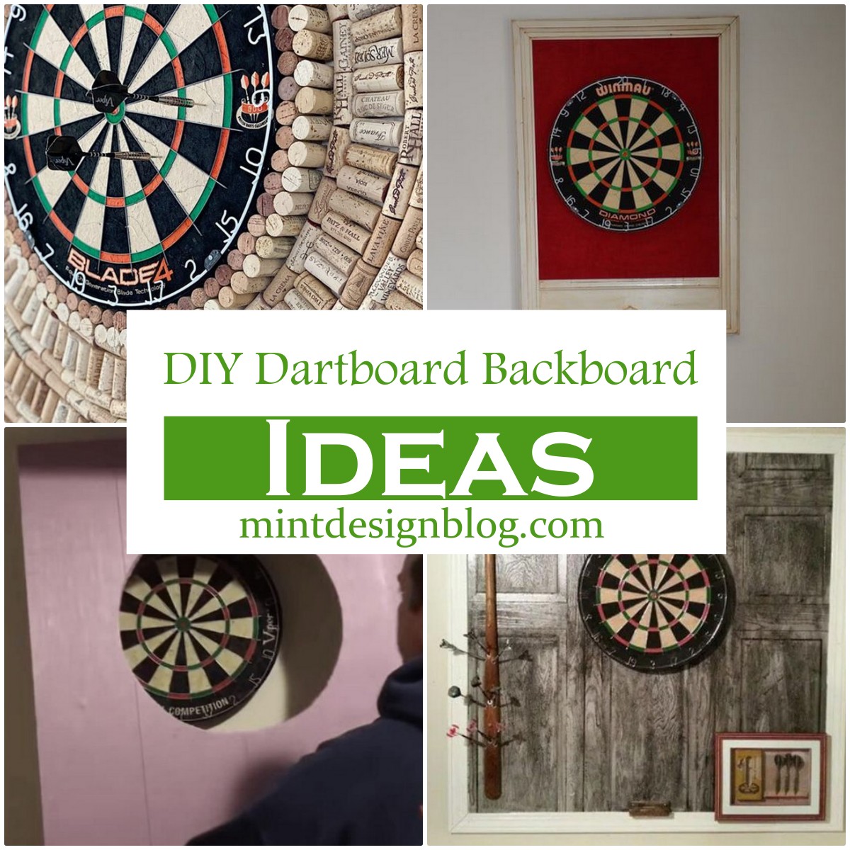 20 DIY Dartboard Backboard Ideas Mint Design Blog