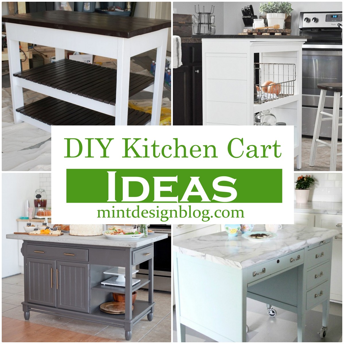 25 DIY Kitchen Cart Ideas Mint Design Blog
