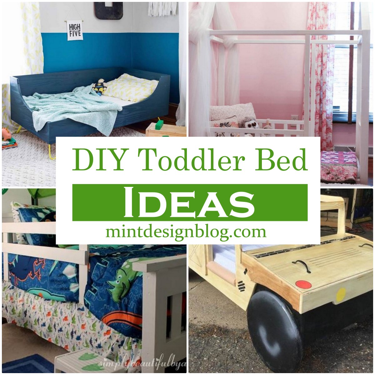 20 DIY Toddler Bed Ideas Mint Design Blog