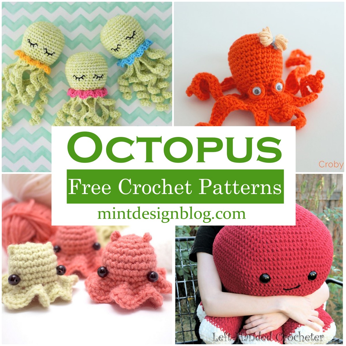 30 Free Crochet Octopus Patterns For Home GiftGiving Mint Design Blog
