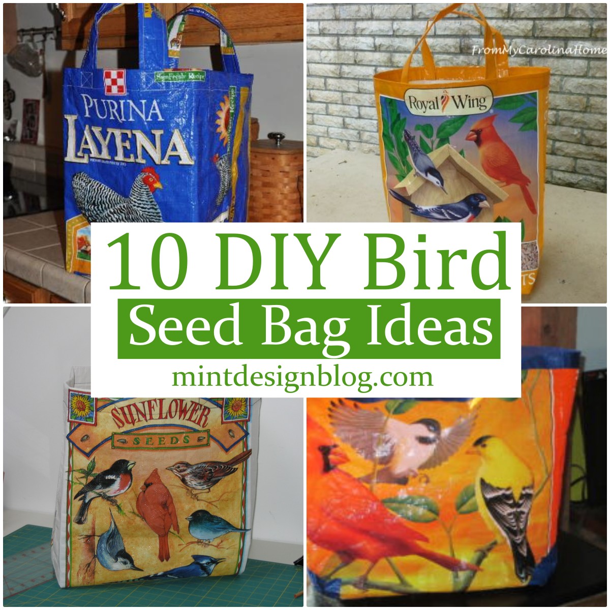 10 DIY Bird Seed Bag Ideas For Daily Use Mint Design Blog