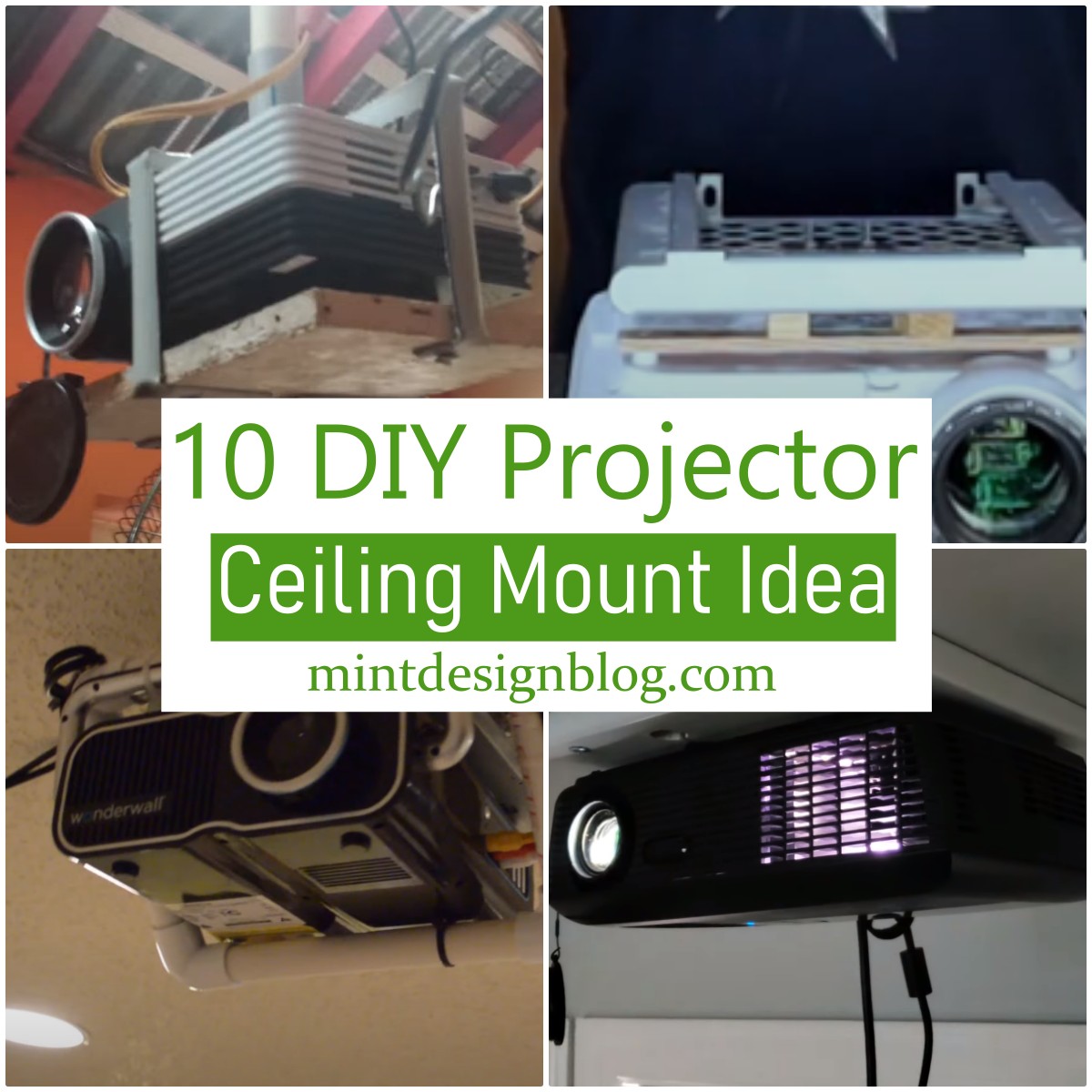 10 DIY Projector Ceiling Mount Ideas For Home Mint Design Blog