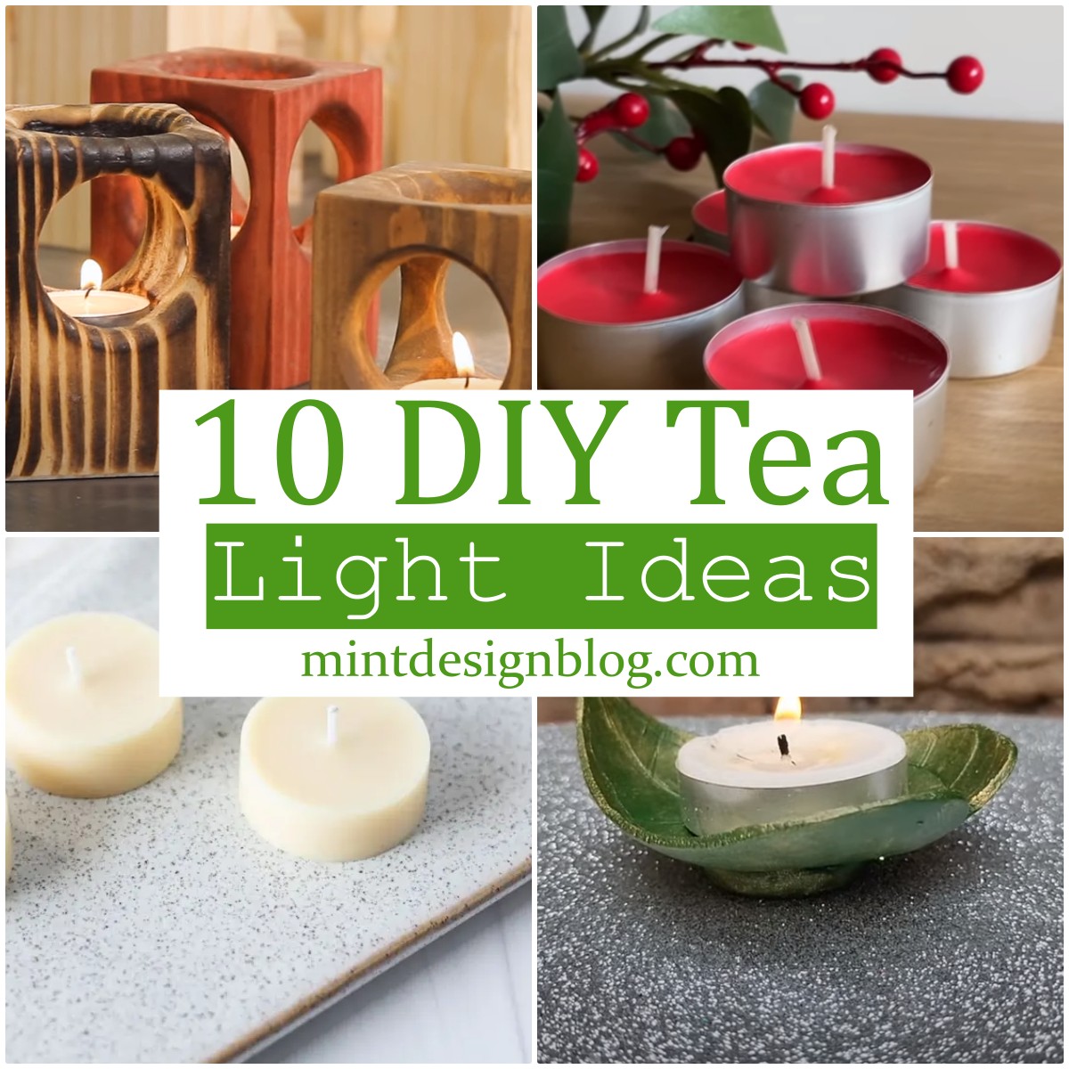 10 DIY Tea Light Ideas For Romantic Parties Mint Design Blog