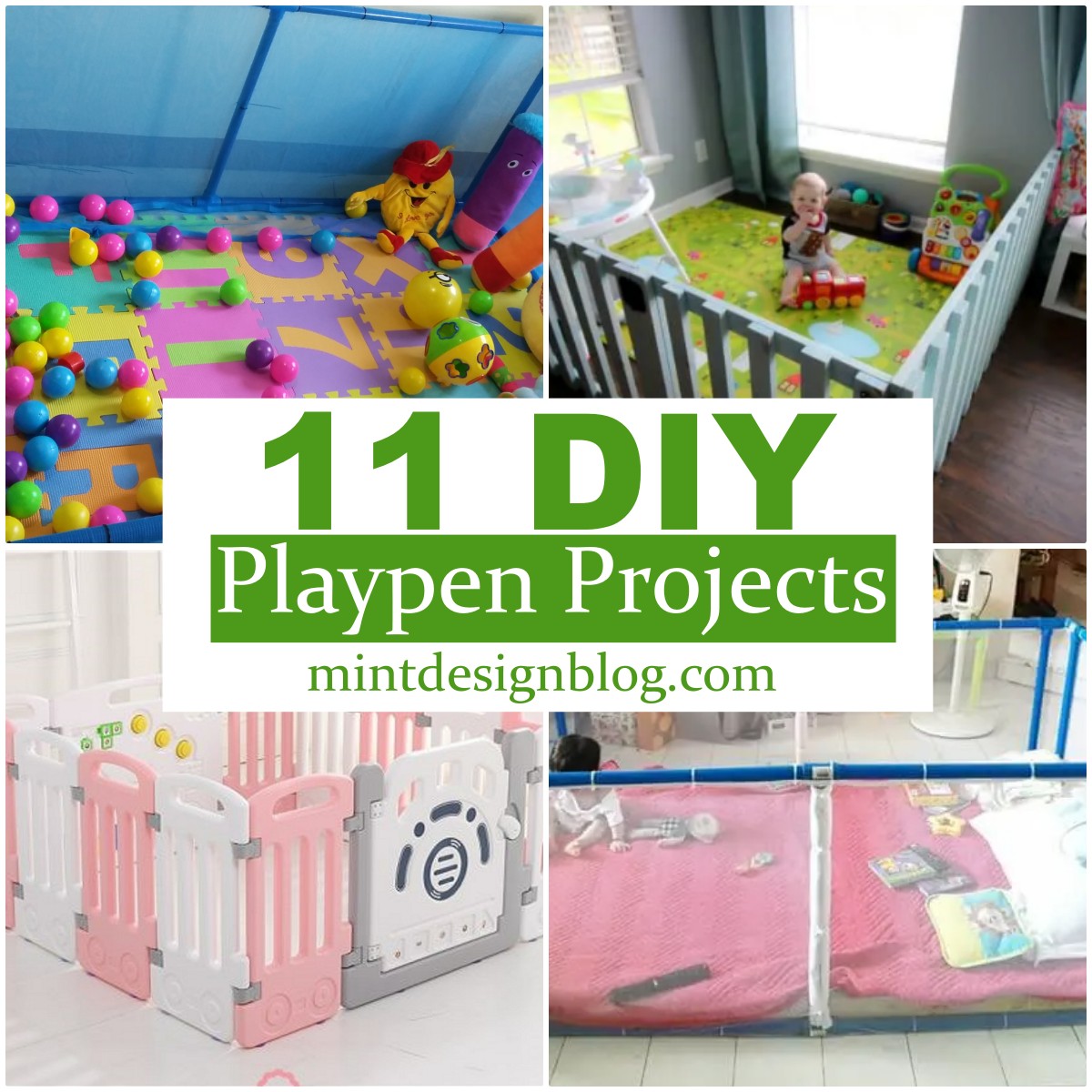 11 DIY Playpen Projects For Babies Mint Design Blog