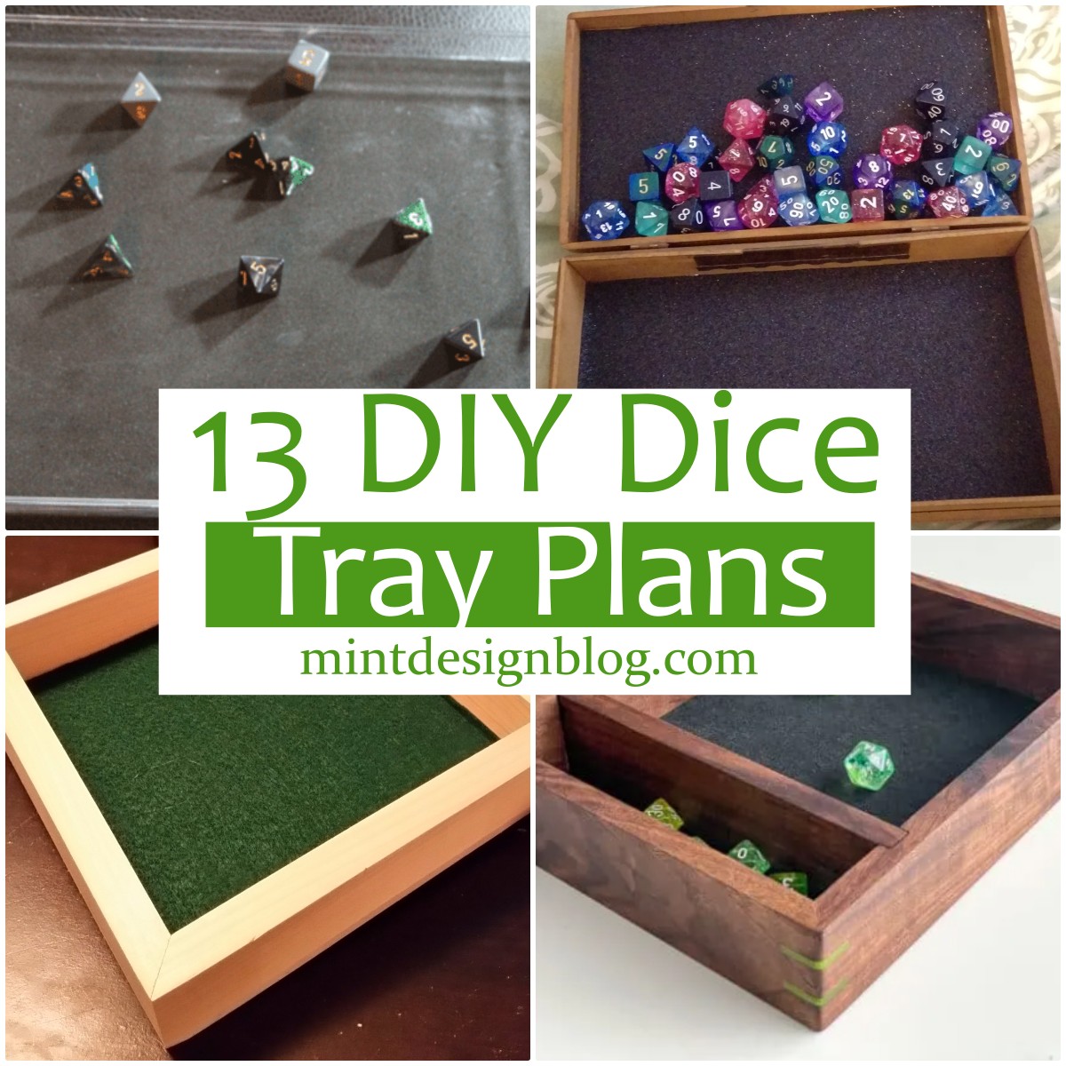 13 DIY Dice Tray Plans For Storage Mint Design Blog