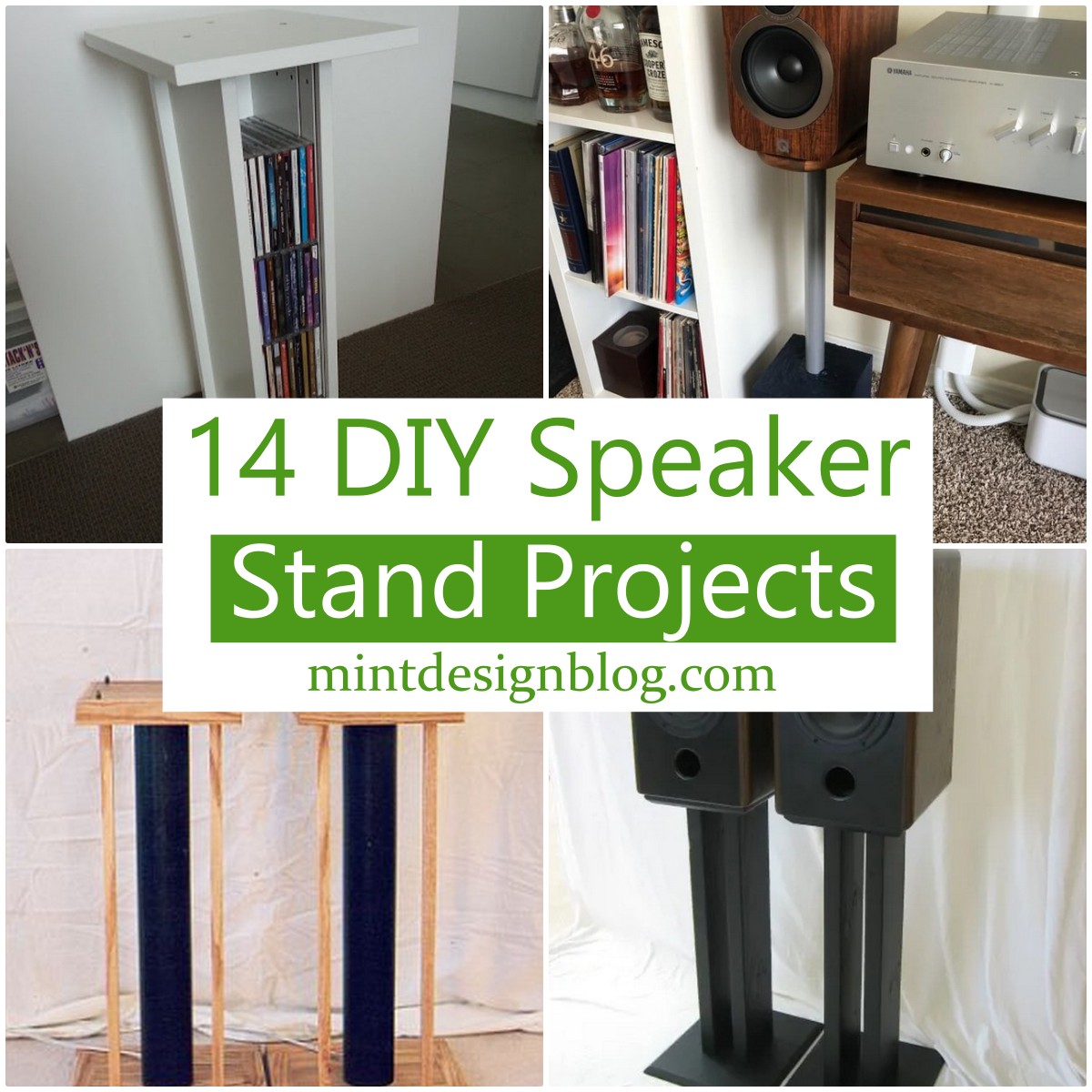 14 DIY Speaker Stand Projects Mint Design Blog