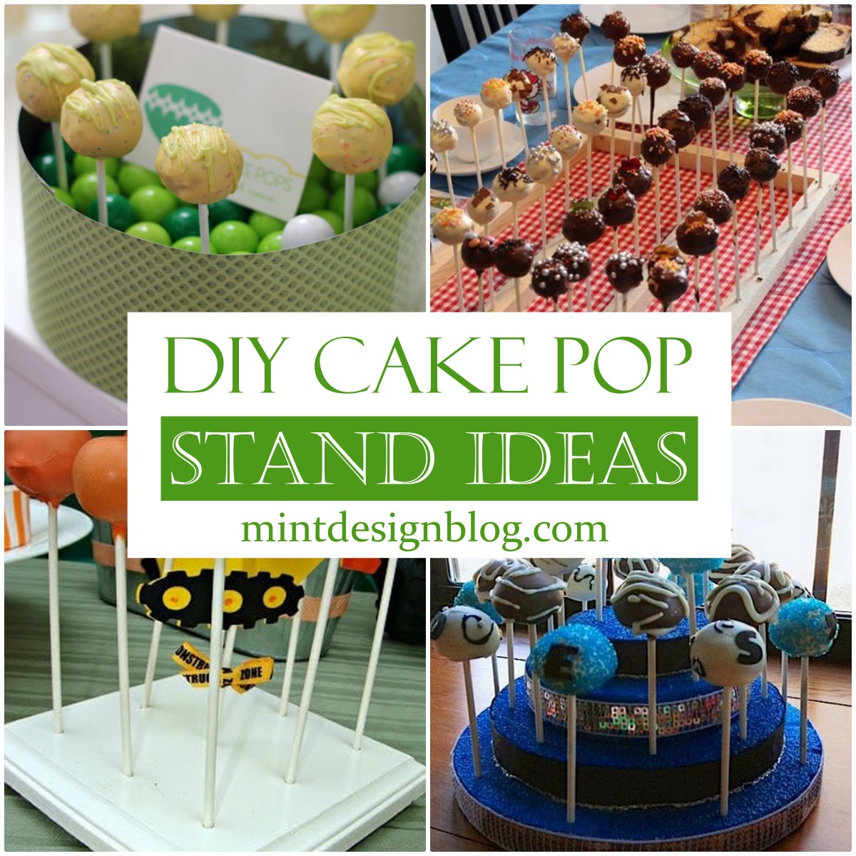 28 DIY Cake Pop Stand Ideas For Parties Mint Design Blog