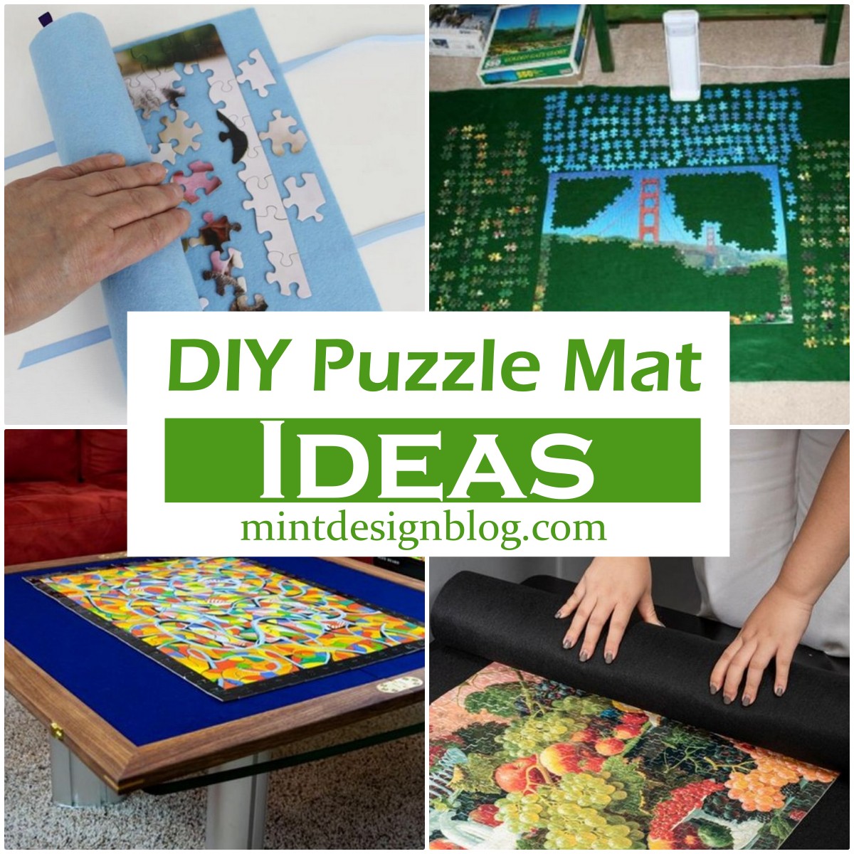 14 DIY Puzzle Mat Ideas For Kids Mint Design Blog