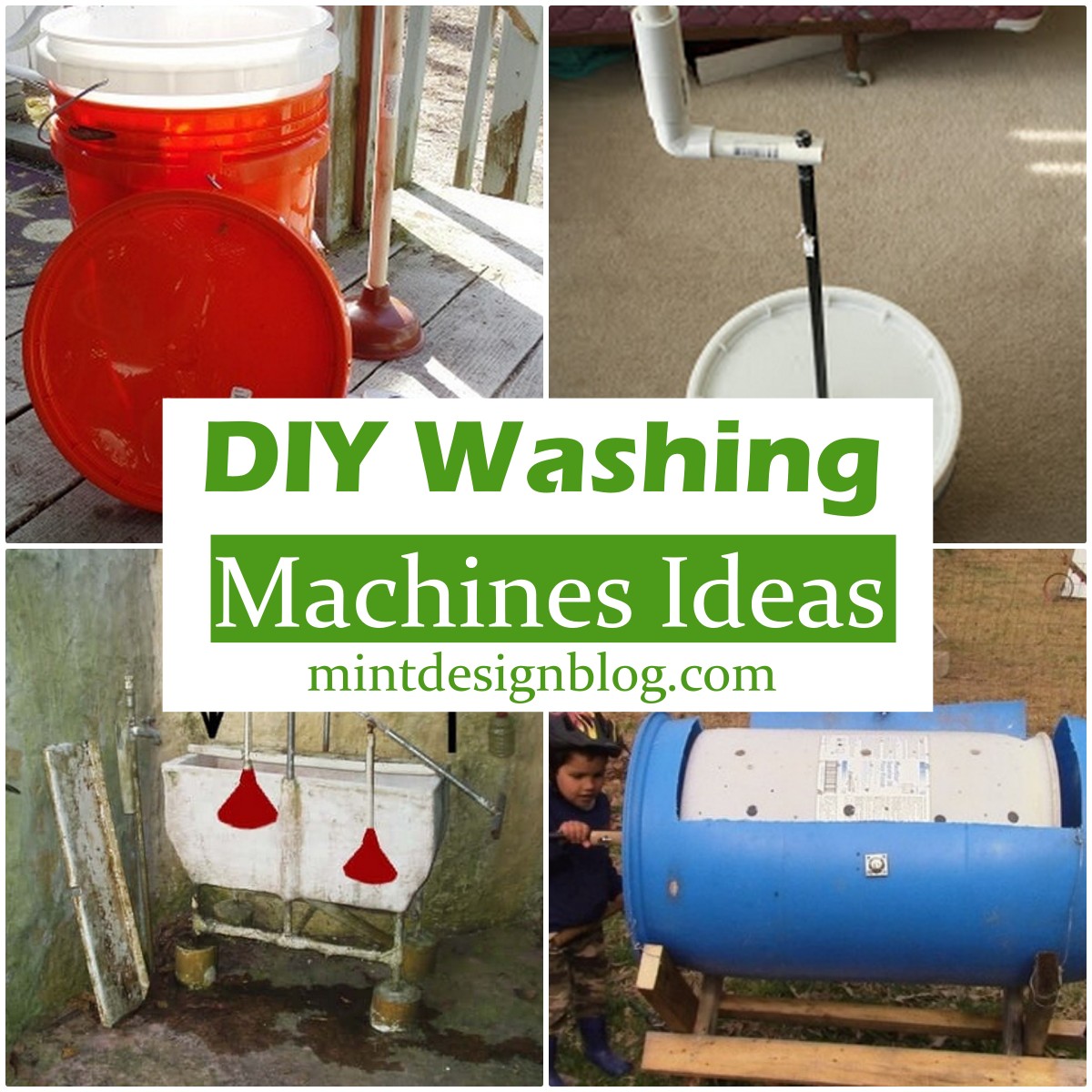 19 DIY Washing Machines Ideas For Home Mint Design Blog
