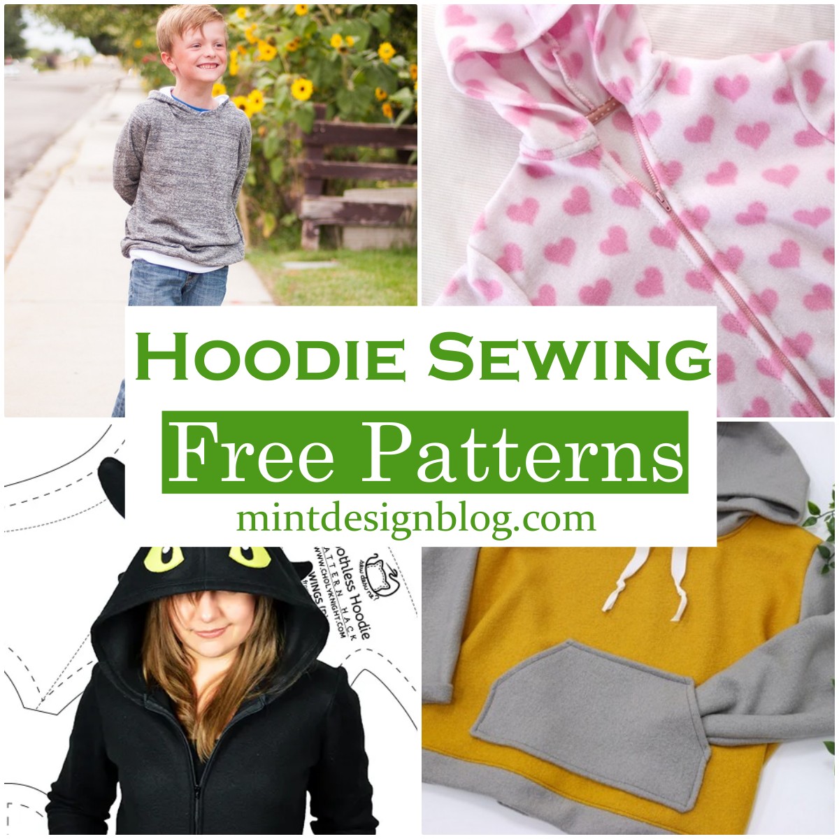 20 Free Hoodie Sewing Patterns For Everyone Mint Design Blog