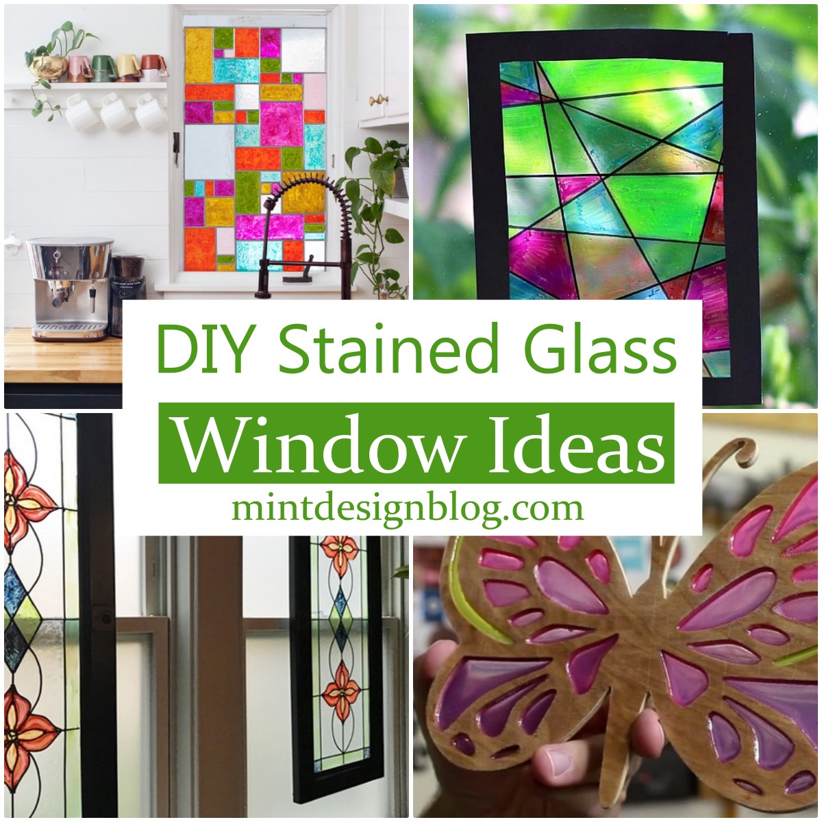 15 DIY Stained Glass Window Ideas For Home Decor Mint Design Blog