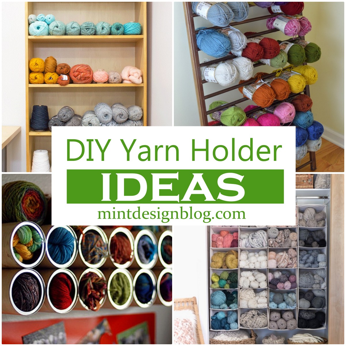 15 DIY Yarn Holder Ideas For Crocheters Mint Design Blog