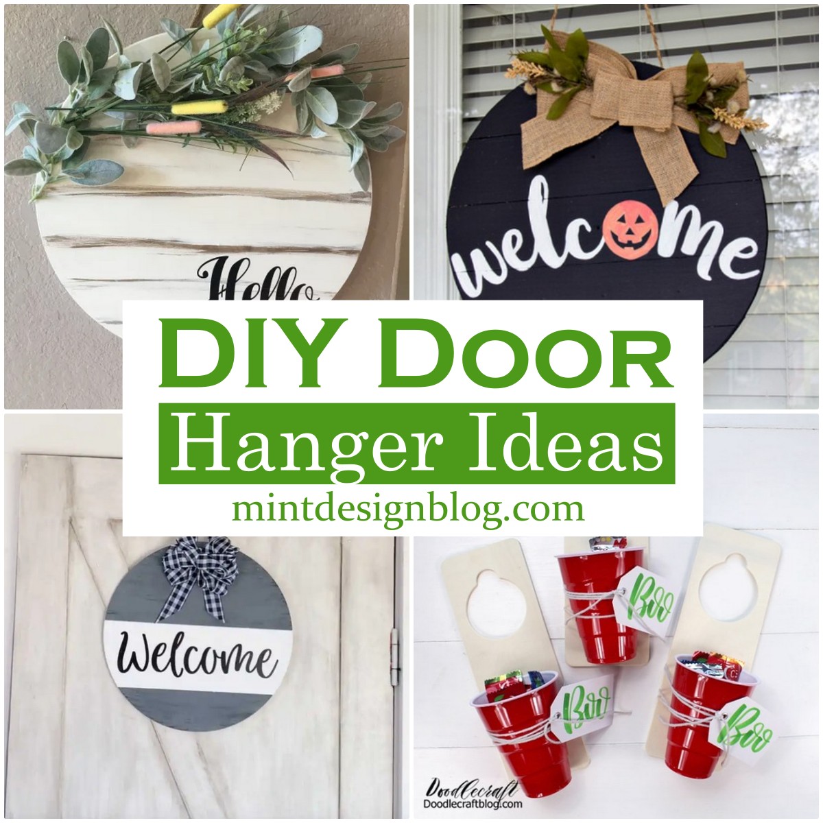 16 DIY Door Hanger Ideas For Home Decoration Mint Design Blog