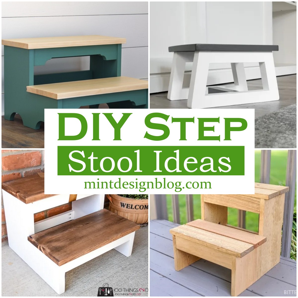 15 Wooden DIY Step Stool Ideas For Adults Mint Design Blog